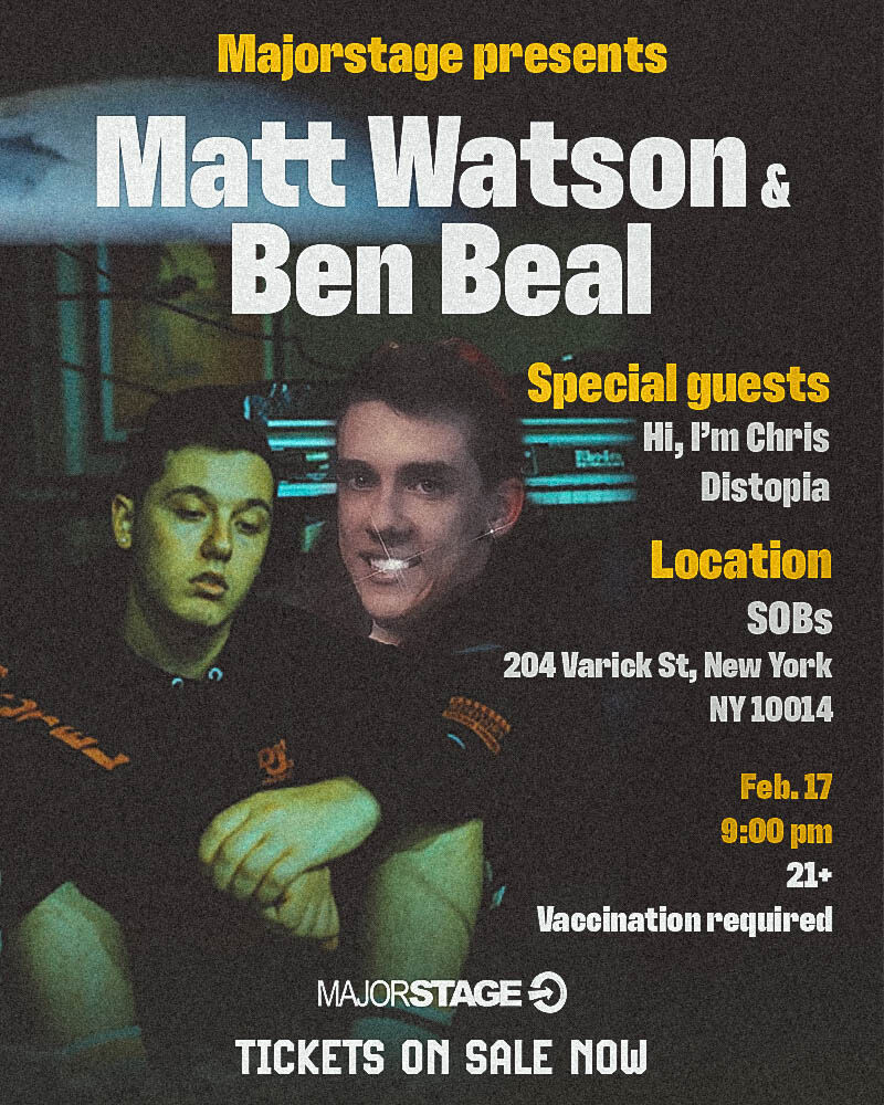 MajorStage presents Matt Watson & Ben Beal