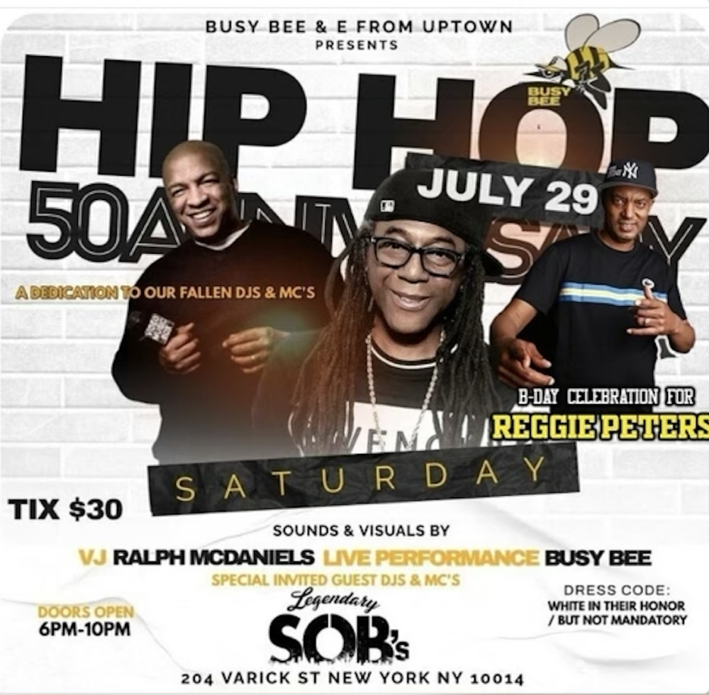 Busy Bee Presents Hip Hop 50th Anniversary SOBS