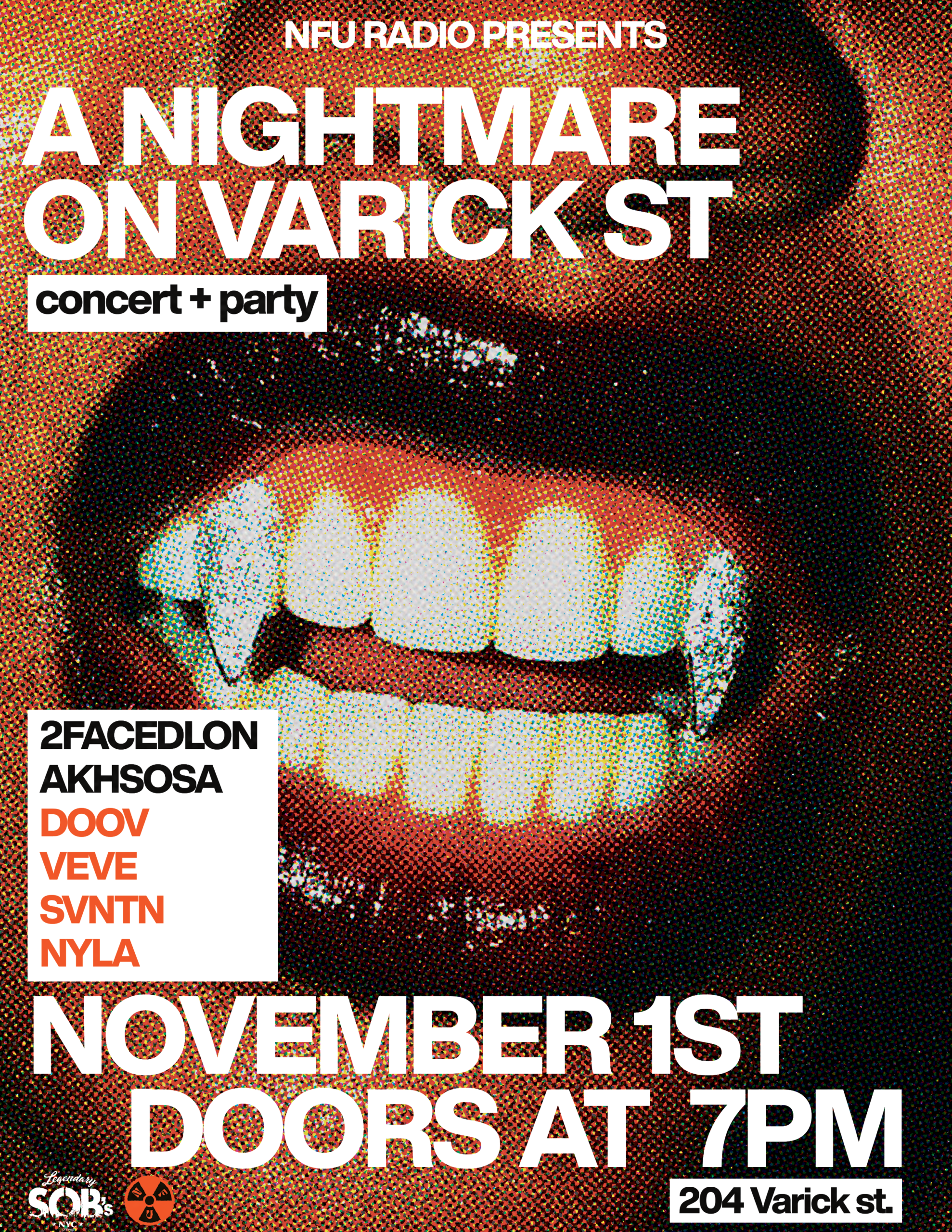Nightmare on Varick St. | Presented by NFU RadioFeaturing 2facedlon, Akhsosa, veve, Svntn, Nyla, & Doov